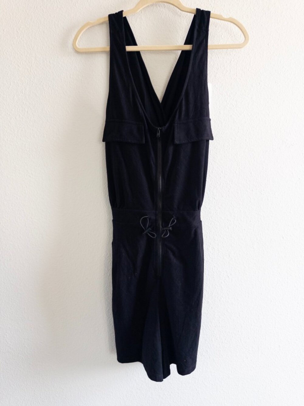 NWT Zyia Black Hermosa Cinch Romper size L